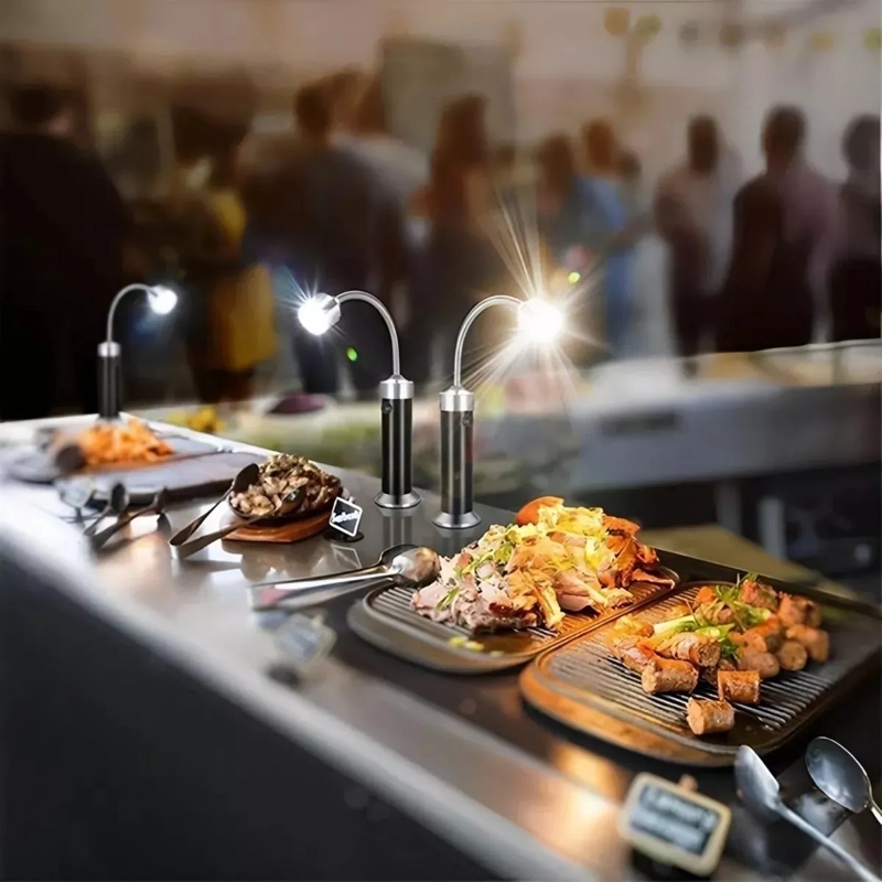 SET 2 LINTERNAS LUZ LED MAGNE TICA PARRILLA ASADO QUINCHO BBQ - 6