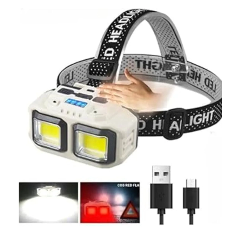LINTERNA FRONTAL LED BRILLANTE 3000LM 300W LAMPARA CAMPING - 2