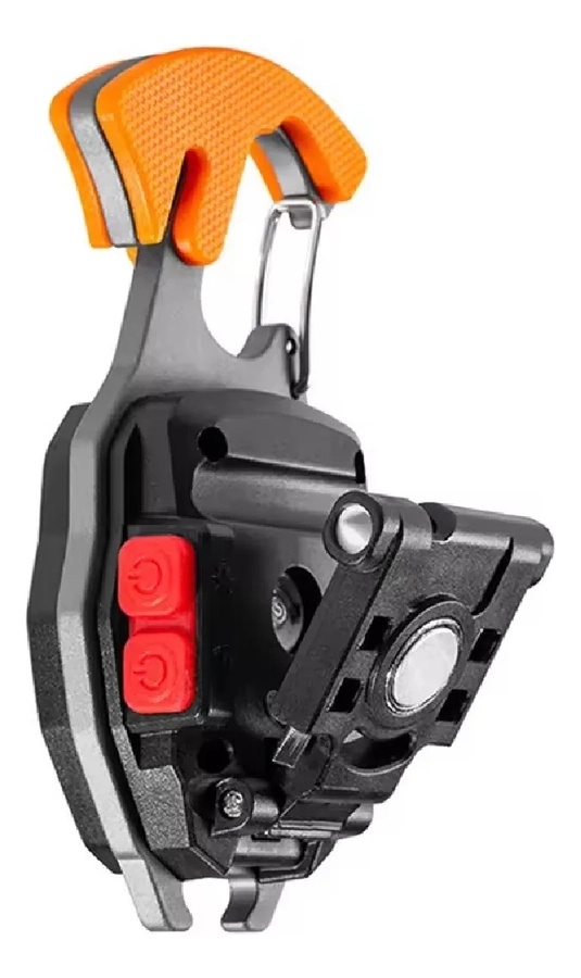 MINI LINTERNA LLAVERO LED RECARGABLE USB IMANTADO ENCENDEDOR LINTERNA NARANJA LUZ BLANCA - 2