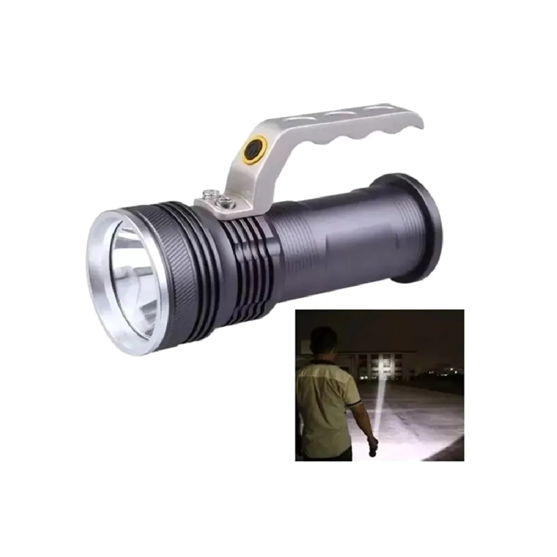 LINTERNA LED TACTICA RECARGABLE LARGA DISTANCIA LUZ BLANCO - 1