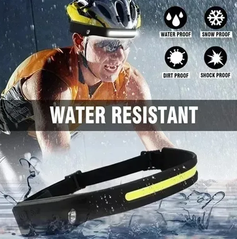 PACK 4 LINTERNA CABEZA RECARGABLE HEAD LAMP LINTERNA MINERO BLANCO - 2