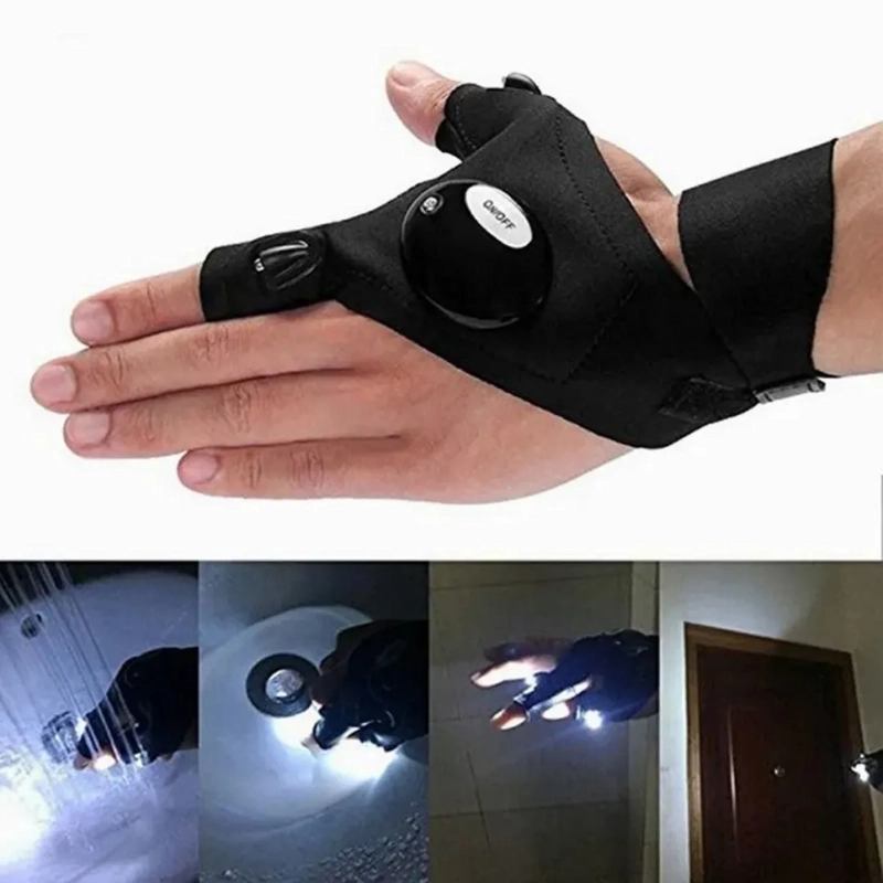 LINTERNA LED COB 800 LUMENS LLAVERO GANCHO MOSQUETON IMAN BLANCO NEGRO - 2