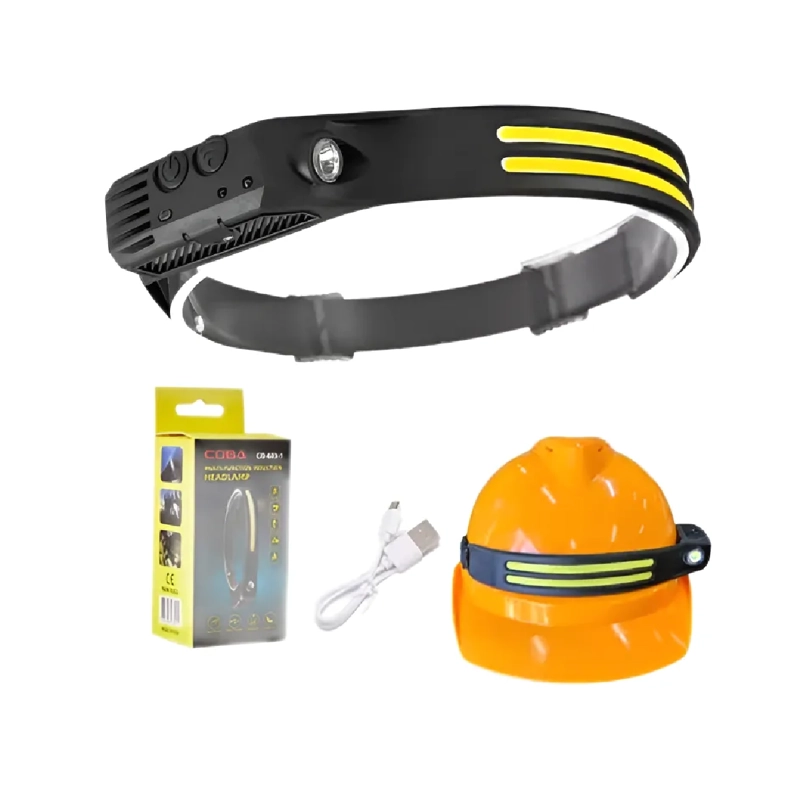LINTERNA FRONTAL PARA LA CABEZA RECARGABLE POR USB - 2