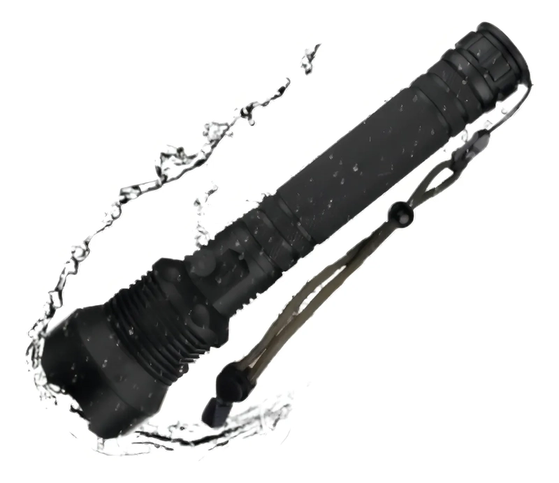 POTENTE LINTERNA LED P90 DE CARGA USB ALEACION DE ALUMINIO LINTERNA NEGRO LUZ COLOR DE LA LUZ BLANCO - 2