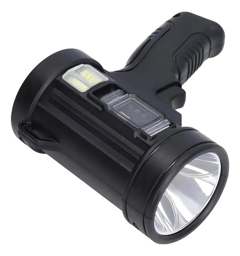 LINTERNA TACTICA MILITAR RECARGABLE ADKAR LED SOLAR 800 LM - 2