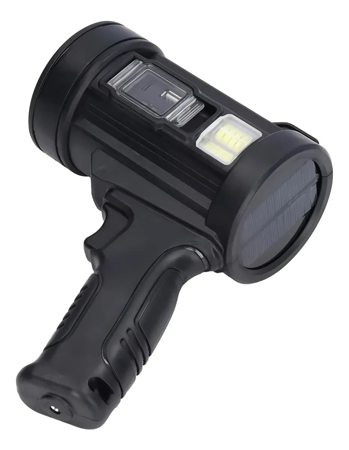 LINTERNA TACTICA MILITAR RECARGABLE ADKAR LED SOLAR 800 LM - 4