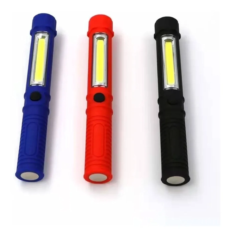 LINTERNA LED COB 2 EN 1 CON IMAN MULTIFUCION BLANCO - 5