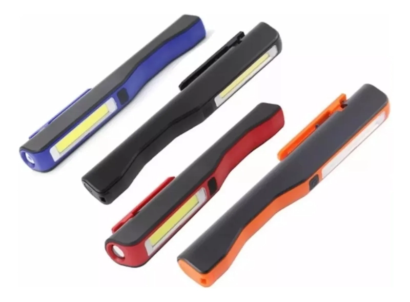 PACK2 LINTERNA LED COB MAGNE TICA MULTIFUCION 2 EN 1/1809 BLANCO AZUL - 1
