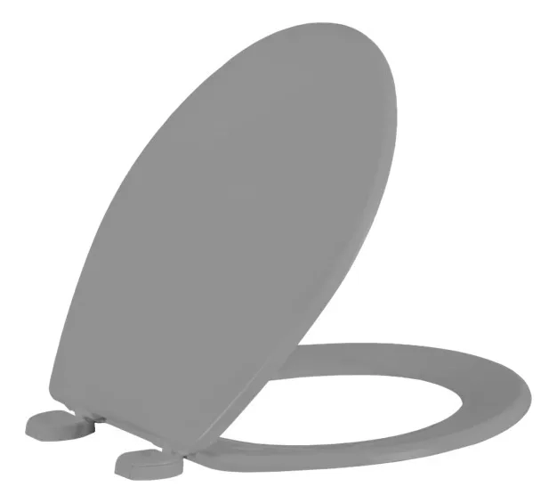 ASIENTO PLASTICO REDONDO ANTIBACTERIAL COLOR GRIS - BEMIS - 1