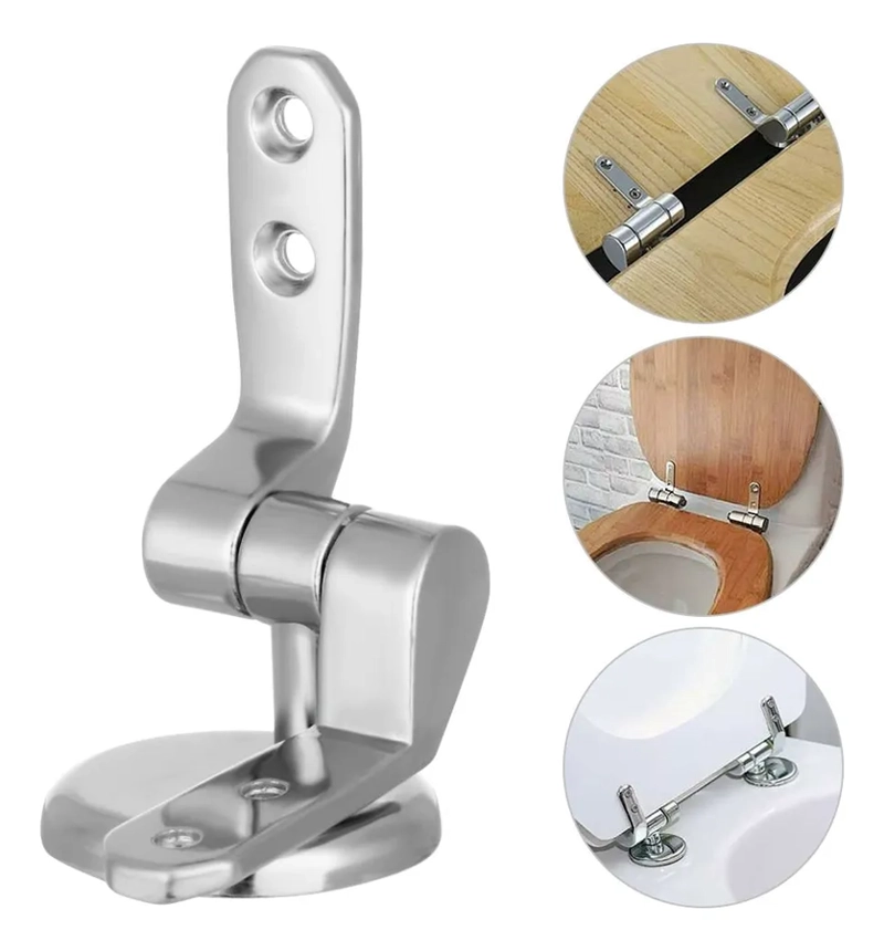 BISAGRAS DE ALUMINIO PARA ASIENTOS DE INODORO - PACK DE 2 - 2