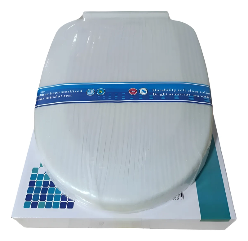 TAPA ASIENTO PARA BAÑO WC UNIVERSAL CIERRE LENTO Y00398 BLANCO - 3