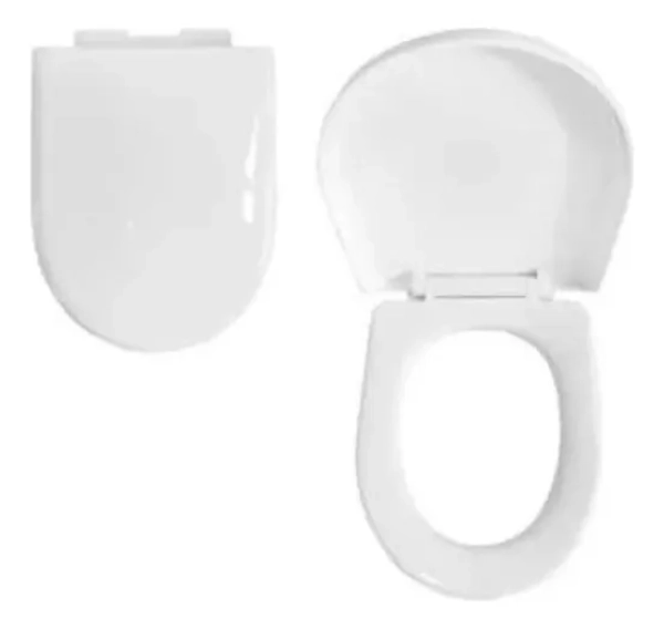 TAPA Y ASIENTO DE PARA BAÑO WC, BLANCO - 1