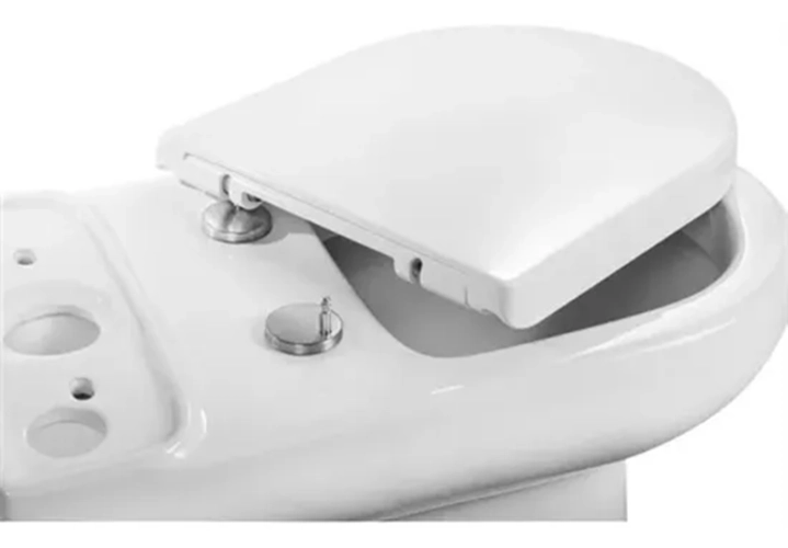 TAPA Y ASIENTO DE PARA BAÑO WC, BLANCO - 4