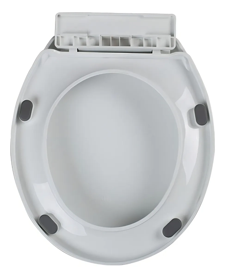 ASIENTO TAPA DE BAÑO WC BOLONIA ANTIBACTERIAL CIERRE LENTO - 3