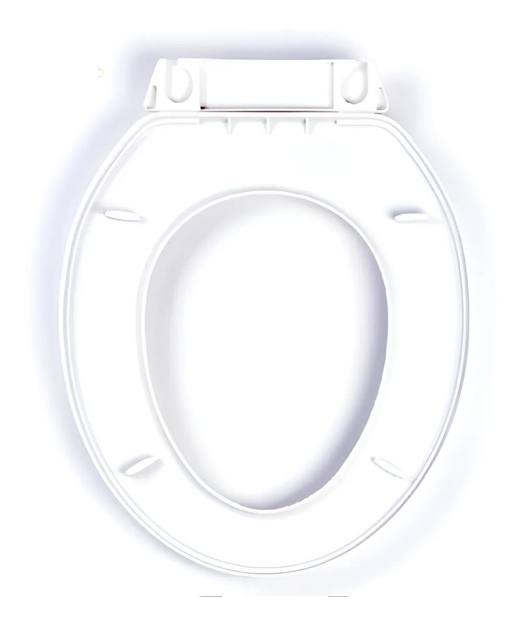ASIENTO Y TAPA PARA WC COLOMBA COLOR BLANCO - 2