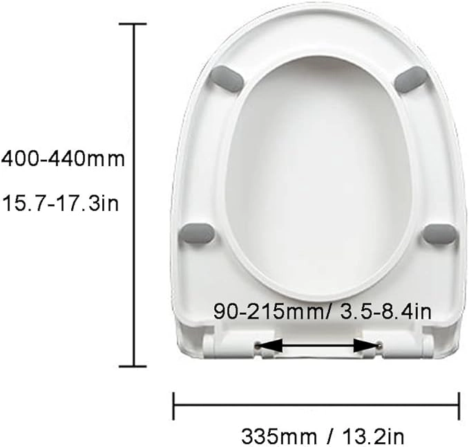 TAPA ASIENTO EURO SOFT CLOSE- BRIGGS COLOR BLANCO - 3