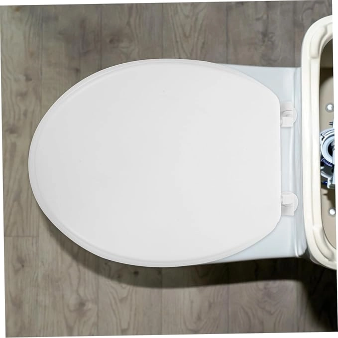 ASIENTO Y TAPA DE BAÑO WC BLANCA - 2