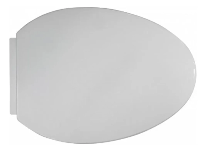 ASIENTO TAPA WC ELONGADO REFORZADO - CIERRE SUAVE HOFFENS BLANCO - 1