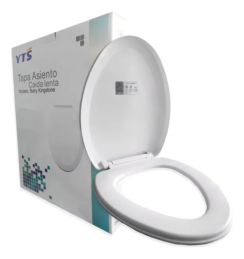 TAPA ASIENTO PARA BAÑO WC - CIERRE SUAVE - Y00397 COLOR BLANCO - 2