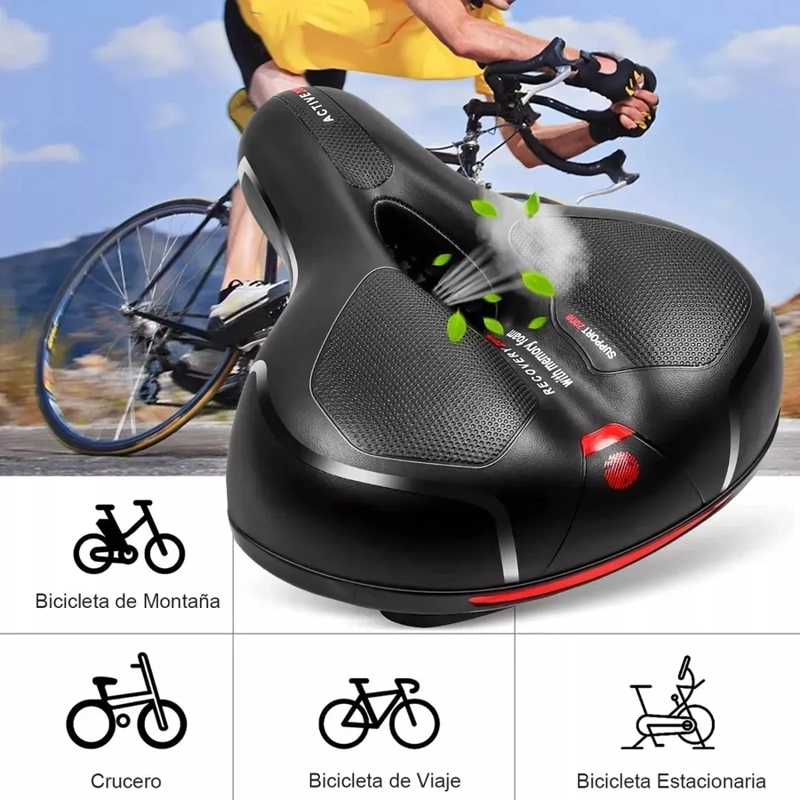 SILLIN ASIENTO DE BICICLETA IMPERMEABLE, COMODO Y SUAVE. - 1