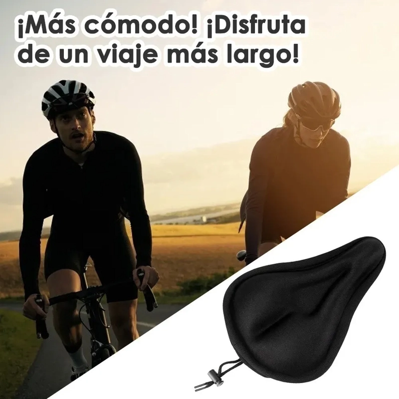 FUNDA PARA SILLIN DE BICICLETA, GEL ACOLCHONADO - 3