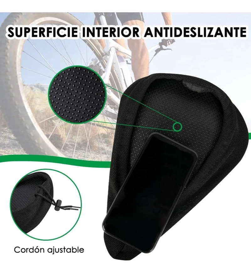 CUBRE SILLINES DE GEL PARA ASIENTO SILLIN DE BICICLETA - 1