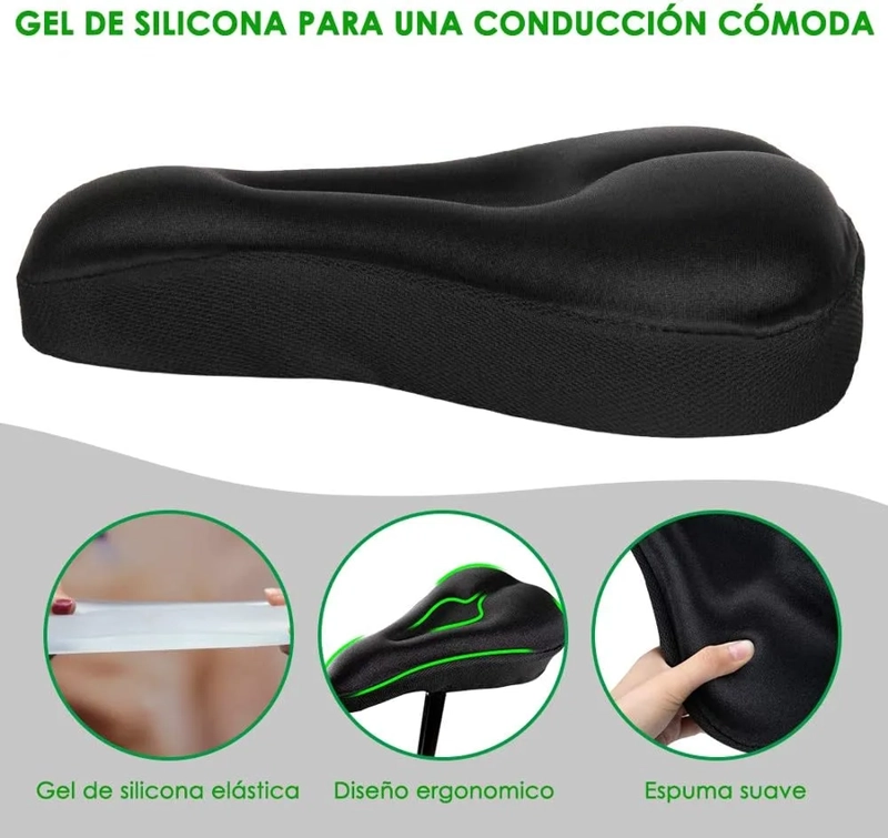 CUBRE SILLINES DE GEL PARA ASIENTO SILLIN DE BICICLETA - 2