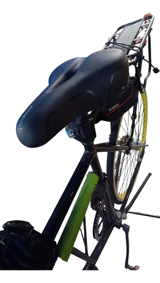 SILLIN BICICLETA BLANDO MUY COMODO PROSTATICO NEGRO 25 CM 21 CM - 4