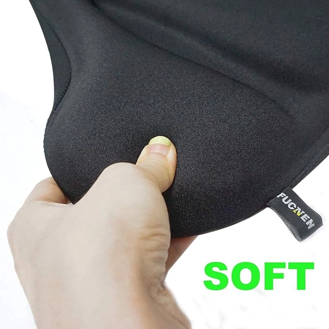CUBRE SILLIN ASIENTO BICICLETA ACOLCHADO GEL GRANDE ANCHO #2 - 4