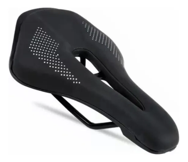 SILLIN BICICLETA ANTIPROSTATICO ASIENTO BICICLETA DEPORTIVO COLOR NEGRO - 2
