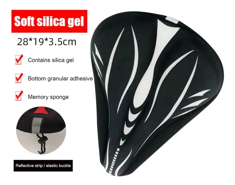 CUBRE ASIENTO DE GEL PARA BICICLETA ULTRA COMODO - 1