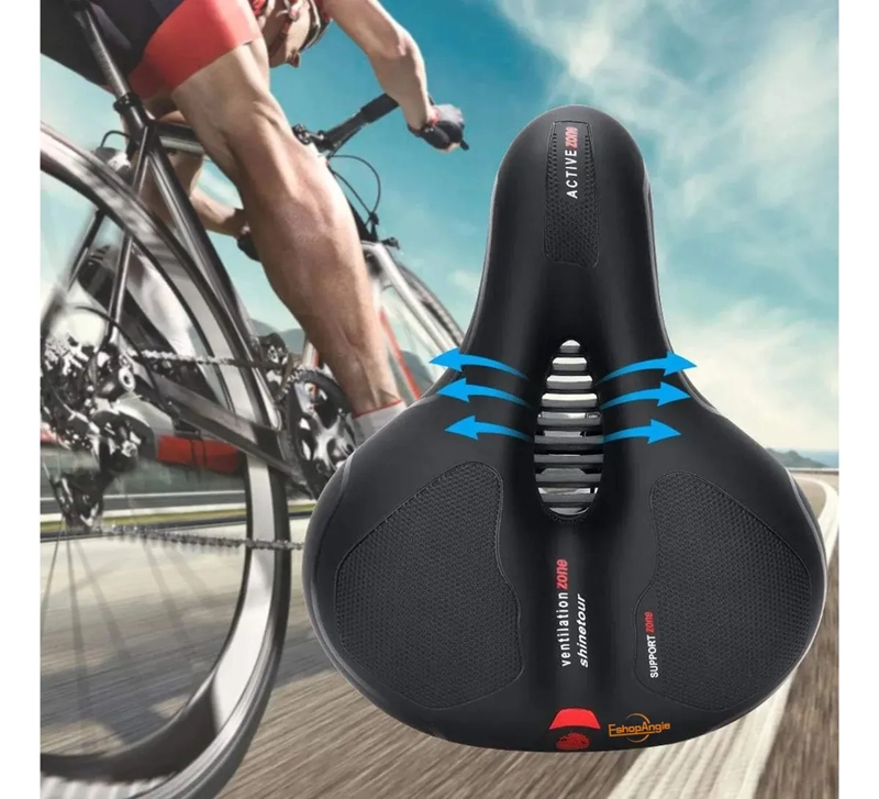 SILLIN BICICLETA ANTIPROSTATICO COMODO AMPLIO REFLECTANTE ESHOPANGIE - 5