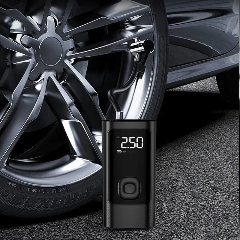 COMPRESOR AIRE 150PSI AUTO MOTO BICICLETA POWER BANK 6000MAH - 2