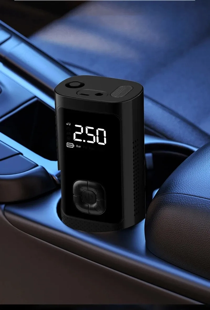 COMPRESOR AIRE 150PSI AUTO MOTO BICICLETA POWER BANK 6000MAH - 5