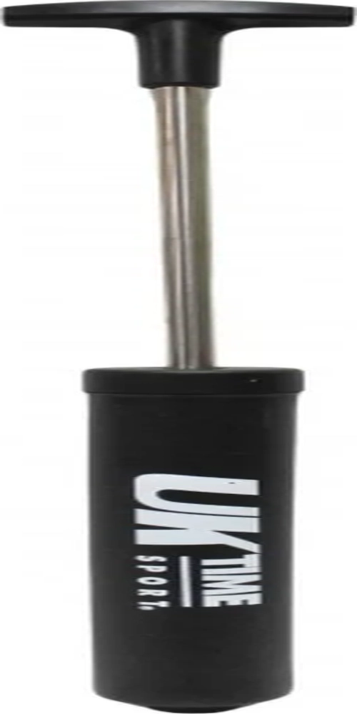 BOMBIN DE MANO INFLADOR MANUAL UK TIME SPORT 8 PULGADAS COLOR NEGRO - 1
