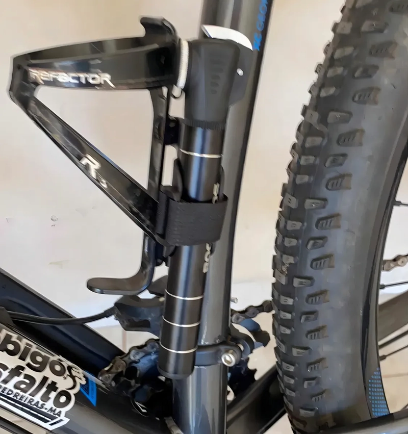 BOMBIN BICICLETA ROCKBROS ALUMINIO/ 100 PSI COLOR NEGRO - 3