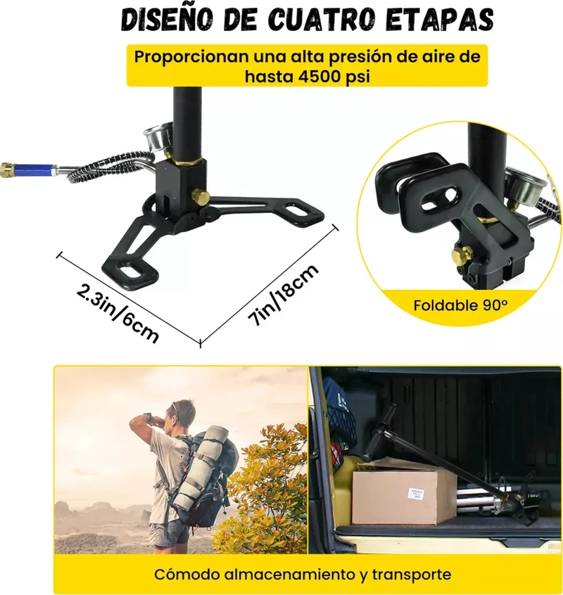 BOMBIN PCP 4 ETAPAS ALTA PRESION 4500PSI Y 300BAR - 1