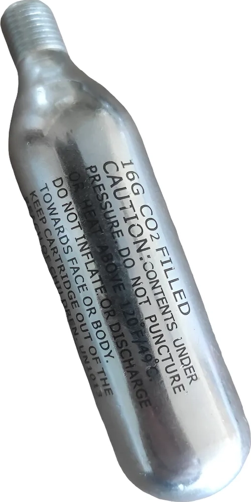 PACK REPUESTO CARTUCHOS DE CO2 DE 16G SKS X 2 UNIDADES PLATEADO - 1