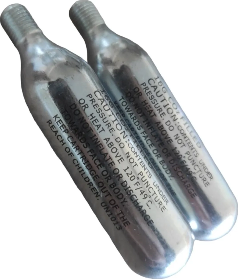 PACK REPUESTO CARTUCHOS DE CO2 DE 16G SKS X 2 UNIDADES PLATEADO - 2