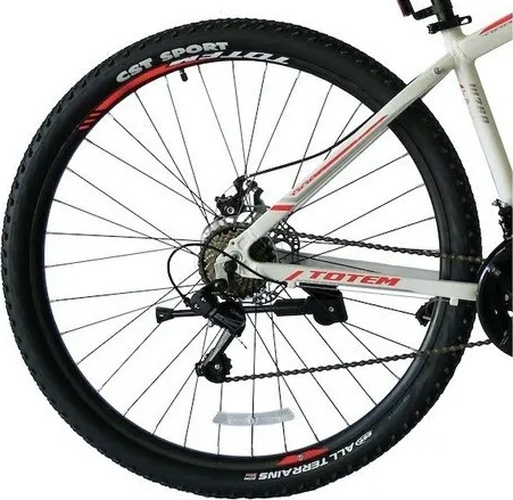 BICICLETA MTB TOTEM MODELO W760 ARO 29 TALLA 17/19 BLANCO - 3