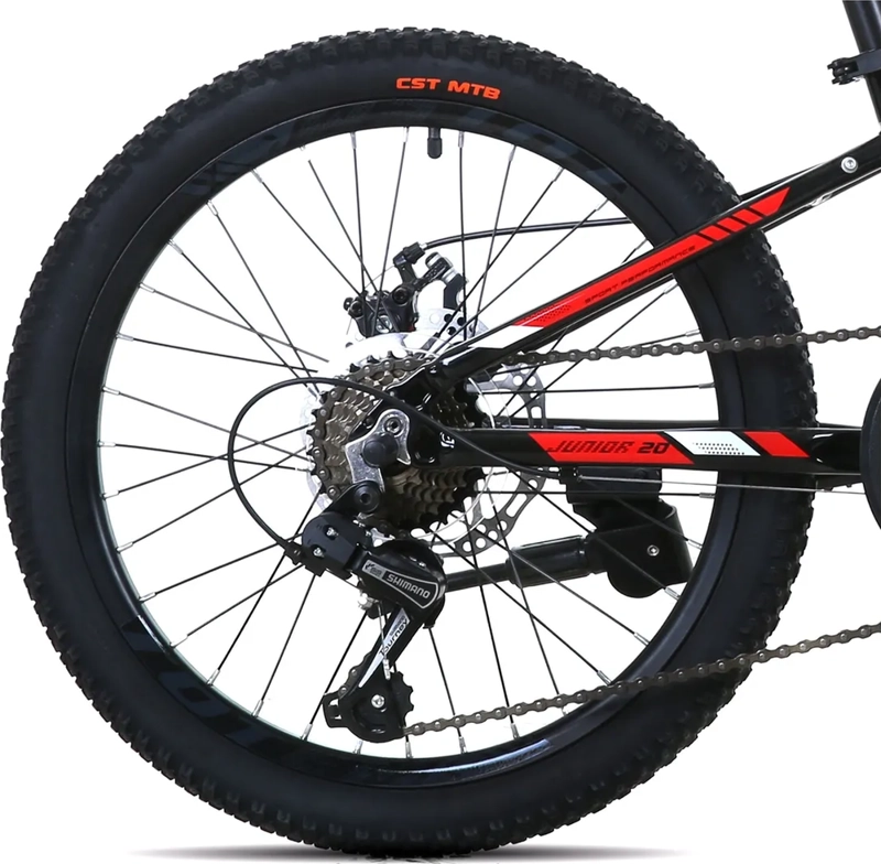 BICICLETA TOTEM MTB ARO 20 MODELO 1100 NEGRO XS - 1