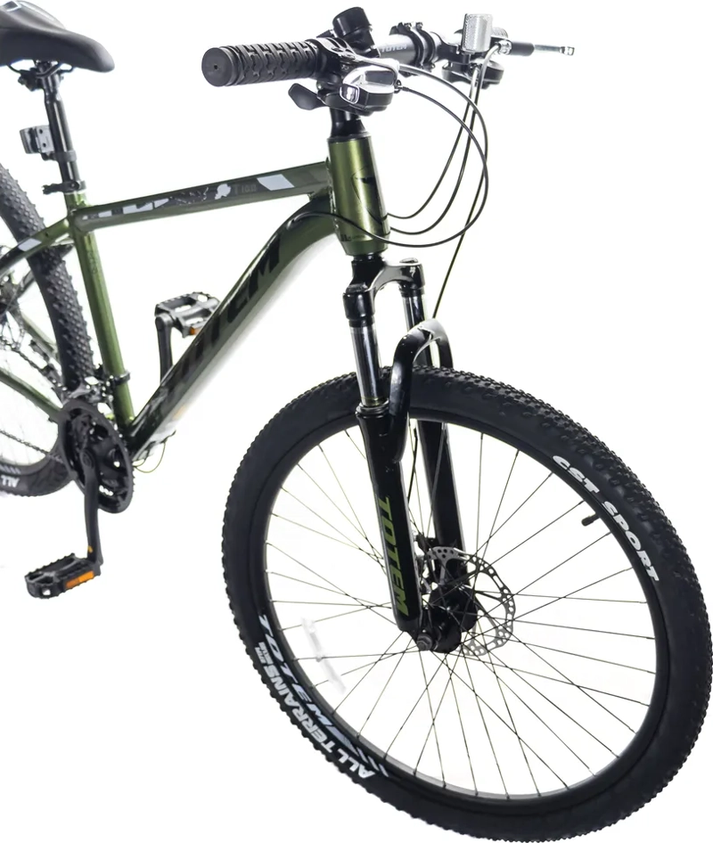 BICICLETA TOTEM MTB ARO 26 MODELO T100 UNISEX NEGRO/VERDE - 1