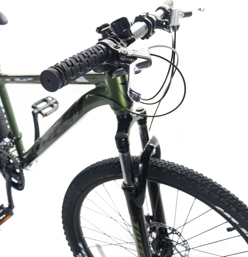 BICICLETA TOTEM MTB ARO 26 MODELO T100 UNISEX NEGRO/VERDE - 3