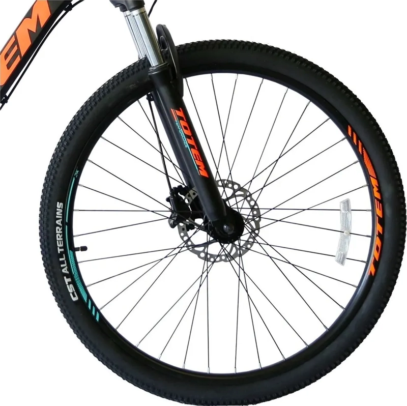 BICICLETA MOUNTAIN BIKE TOTEM W790 R27.5 TAMAÑO DEL CUADRO 19' COLOR NEGRO/NARANJA - 2