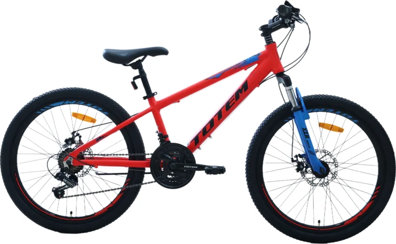 BICICLETA TOTEM MTB ARO 24 MODELO ATLANTIS ROJO 21 CAMBIOS 12 ' - 3