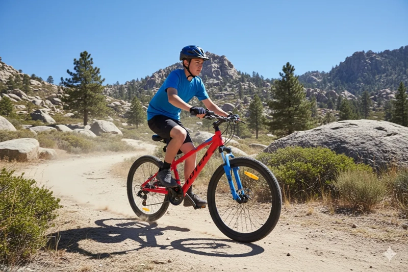 BICICLETA TOTEM MTB ARO 24 MODELO ATLANTIS ROJO 21 CAMBIOS 12 ' - 5