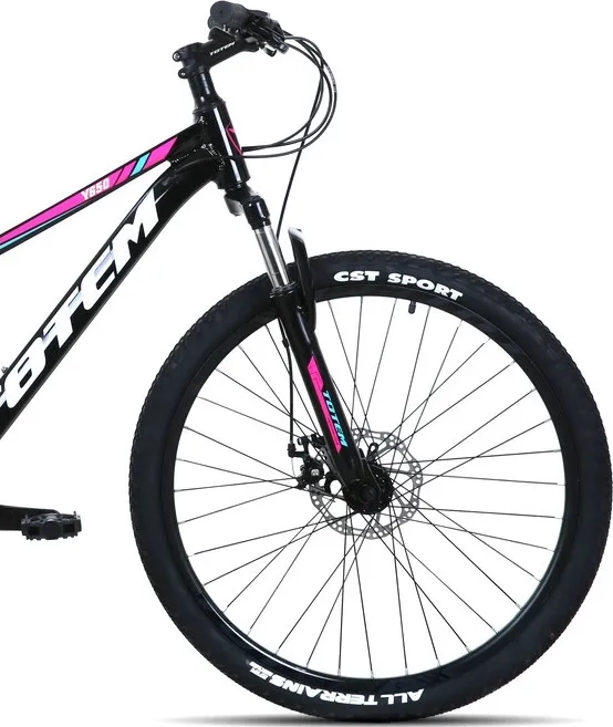 BICICLETA TOTEM MTB ARO 26 MODELO Y650 NEGRO NEGRO XS - 1