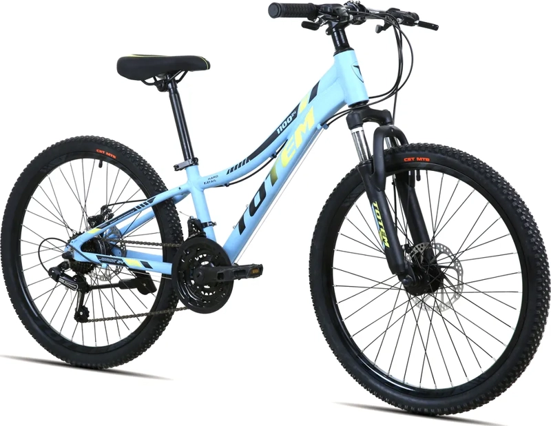 BICICLETA MTB ARO 24 MODELO 1100 COLOR CELESTE AZUL 12 ' - 2