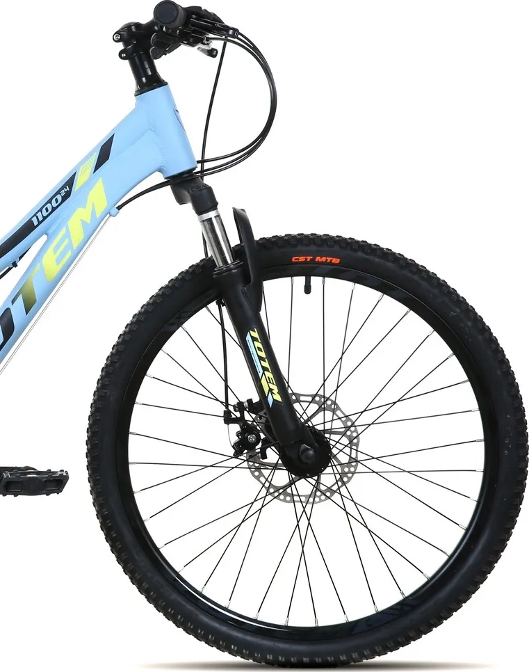 BICICLETA MTB ARO 24 MODELO 1100 COLOR CELESTE AZUL 12 ' - 3