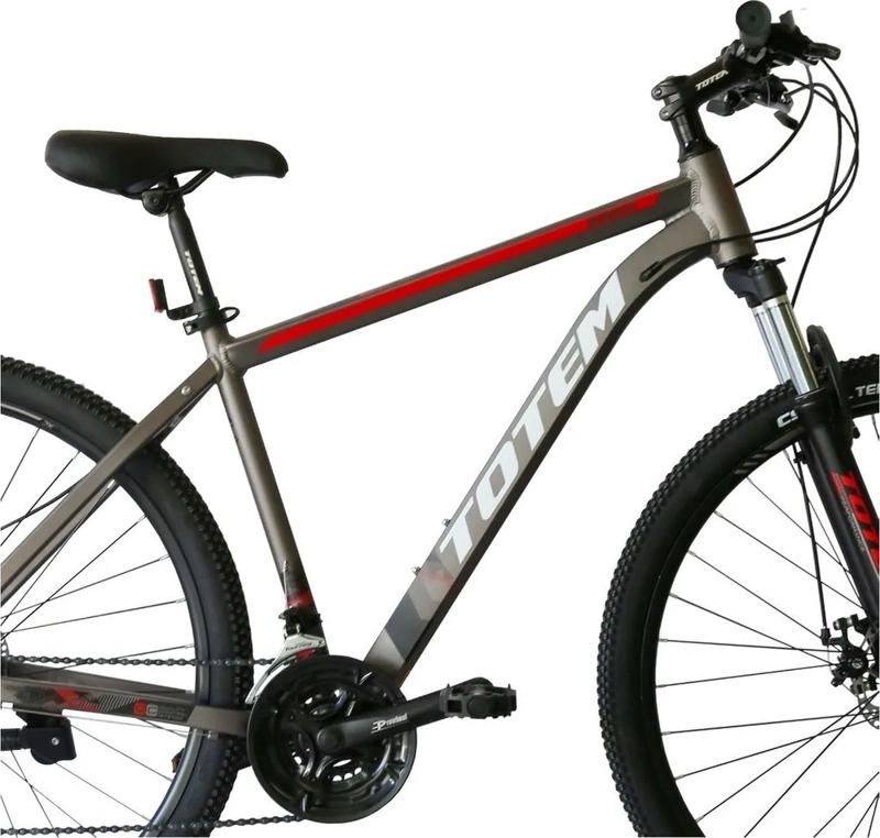 BICICLETA MTB TOTEM MODELO W860 ARO 27.5 TALLA 17/19 GRIS TAMAÑO DEL CUADRO 19 - 1